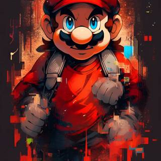 Mario iPhone 13 wallpaper