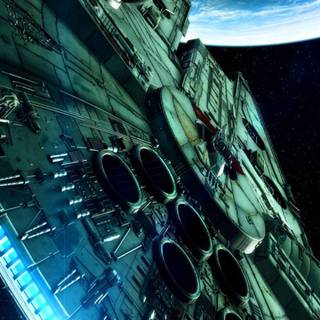 Space ship iPhone wallpaper