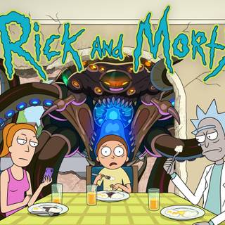 Rick and Morty laptop 4k wallpaper