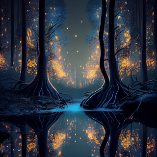 Fantasy forest iPhone wallpaper