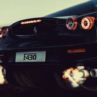 Black Ferrari iPhone wallpaper