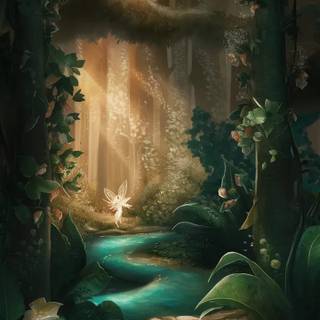 Fantasy forest iPhone wallpaper