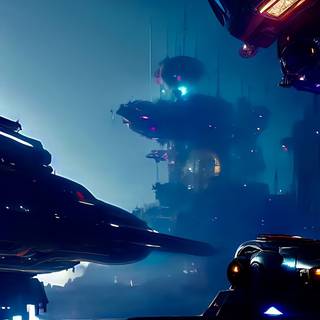 Space ship iPhone wallpaper