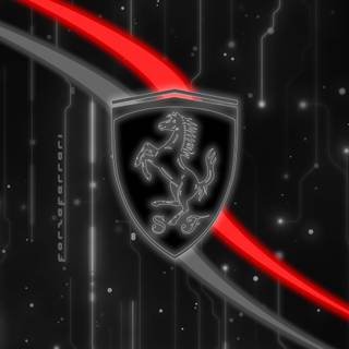 Black Ferrari iPhone wallpaper