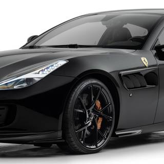 Black Ferrari iPhone wallpaper