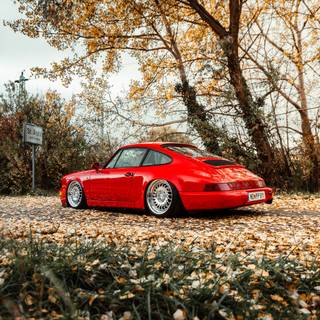 Old Porsche phone wallpaper