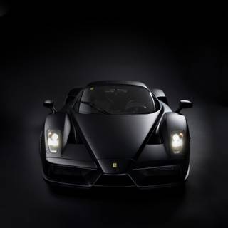 Black Ferrari iPhone wallpaper