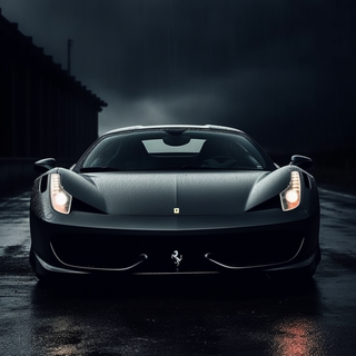 Black Ferrari iPhone wallpaper