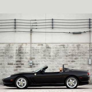 Black Ferrari iPhone wallpaper