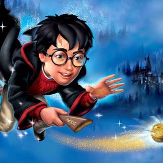 Harry Potter flying wallpaper