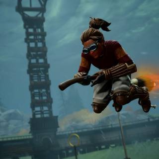 Harry Potter flying wallpaper