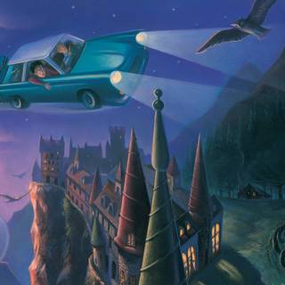Harry Potter flying wallpaper