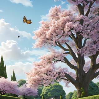 Sakura garden wallpaper