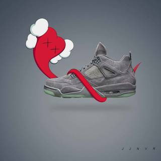 Jordan 4 KAWS wallpaper