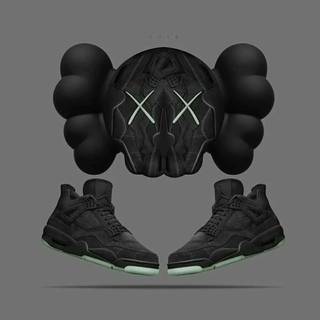 Jordan 4 KAWS wallpaper