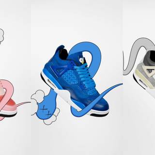Jordan 4 KAWS wallpaper