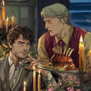 Hannibal and Will wallpaper