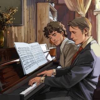 Hannibal and Will wallpaper