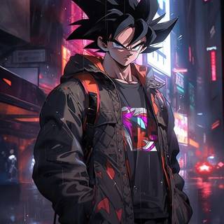 Cyberpunk Goku wallpaper