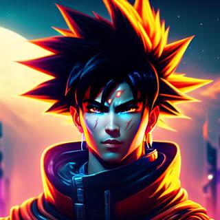Cyberpunk Goku wallpaper