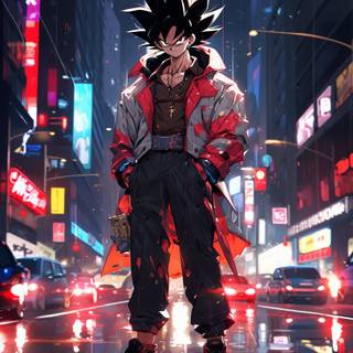 Cyberpunk Goku wallpaper