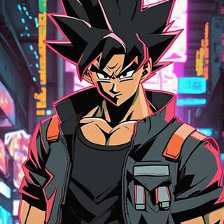 Cyberpunk Goku wallpaper