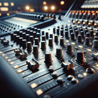 Mixing desk wallpaper