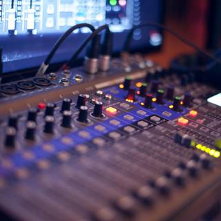 Mixing desk wallpaper