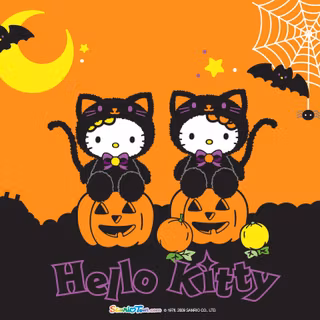 Autumn Sanrio desktop wallpaper