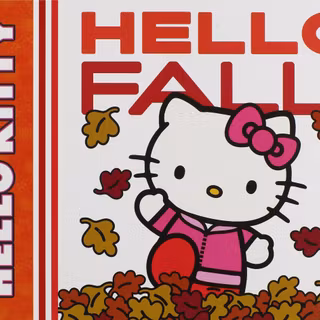Autumn Sanrio desktop wallpaper