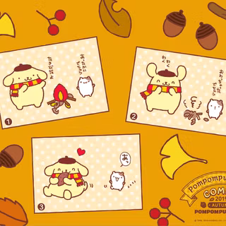 Pompompurin autumn wallpaper
