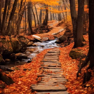 Autumn stone wallpaper