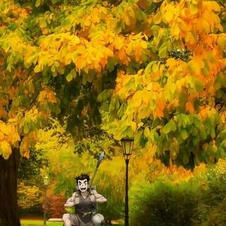 Autumn stone wallpaper