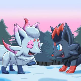 Hisuian Zorua wallpaper