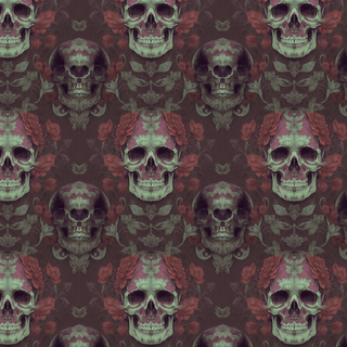 Skull drop roses wallpaper