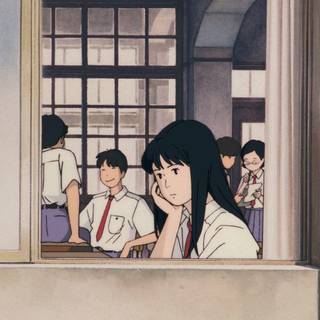 Aesthetic Ghibli desktop wallpaper