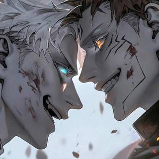 JJK Sukuna vs Gojo wallpaper