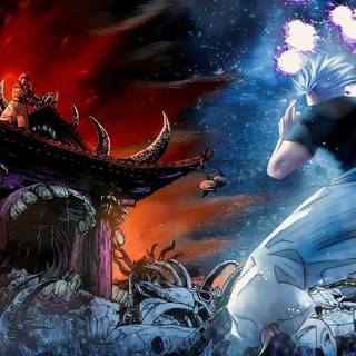 JJK Sukuna vs Gojo wallpaper