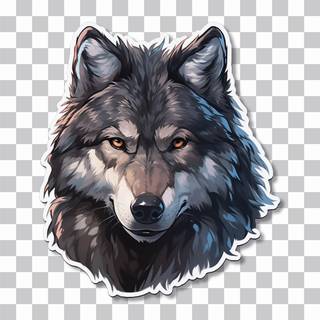 Wolf stickers wallpaper