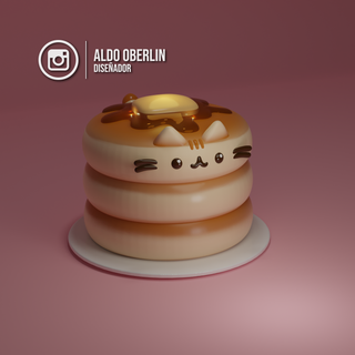 Pancake Pusheen wallpaper