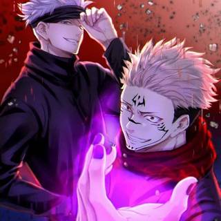 JJK Sukuna vs Gojo wallpaper