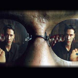 Red pill blue pill wallpaper