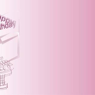 Happy birthday pink wallpaper