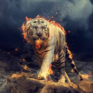 Tiger mobile HD wallpaper