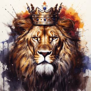 Crown lion computer wallpaper