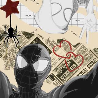 Spider-Man with money wallpaper