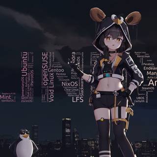 Kali Linux anime wallpaper