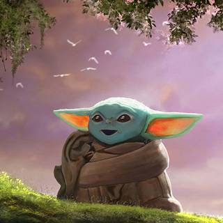 Baby Yoda PC wallpaper