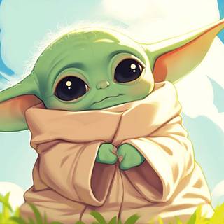 Baby Yoda PC wallpaper