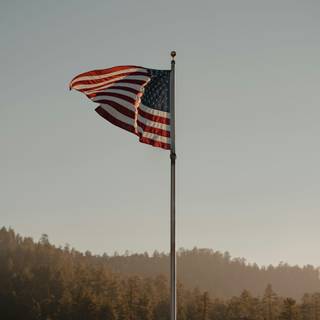 American flag PC wallpaper